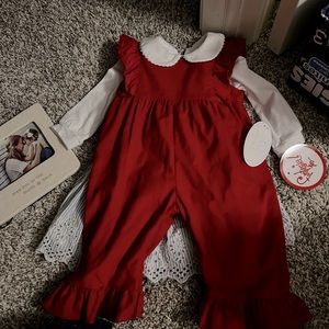 One piece ruffled jumper